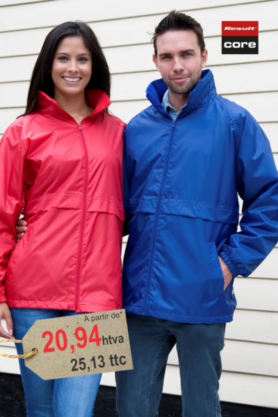 Veste Doublée Microfleece Personnalisée Brodée — Waterproof Léger StormDri 2000