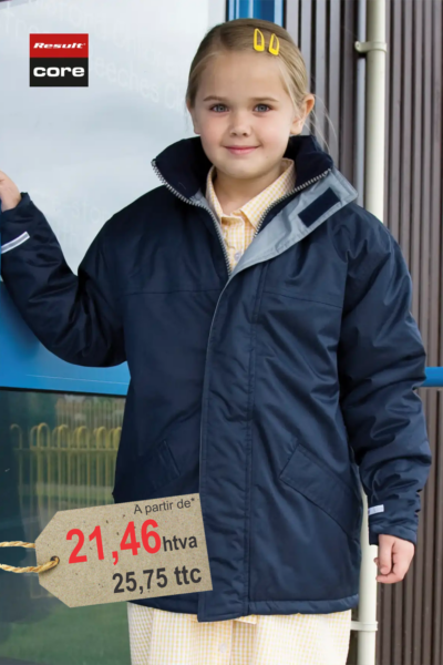 Parka Enfant Personnalisée Brodée Core Winter — Waterproof StormDri 2000
