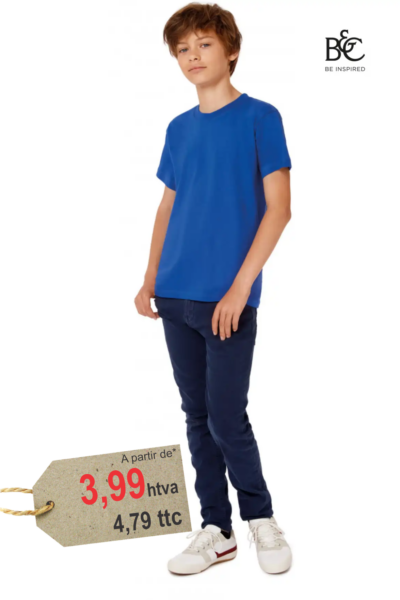 Tshirt Enfant Personnalisé Brodé Exact 190 — 185g/m² Coton Durable