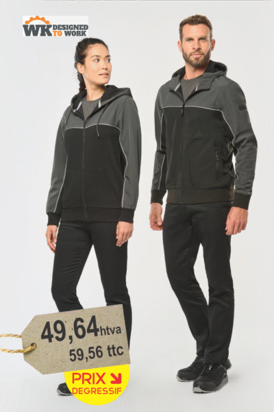 Veste softshell 3 couches BIONIC-FINISH® ECO unisexe