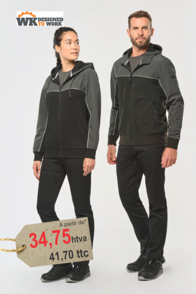 Veste Softshell 3 Couches BIONIC-FINISH® ECO Unisexe Personnalisée Brodée