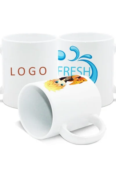 Mug Céramique Dolten 250ml Personnalisé Imprimé — Blanc 74x84mm