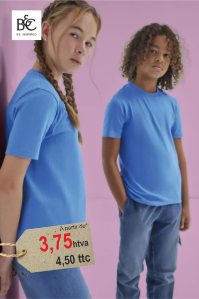 Tee-Shirt Enfant Coton Imprimé — 145g/m² Non Genré