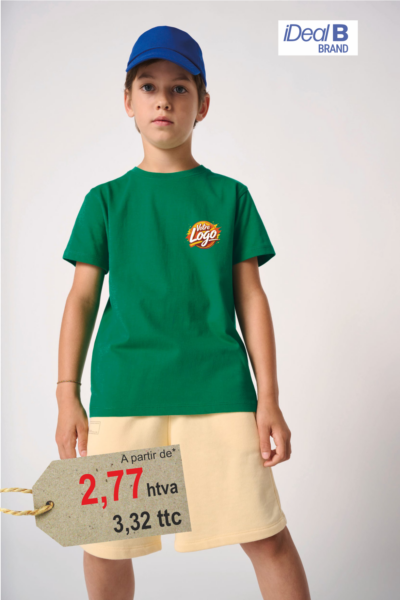 Tee-shirt enfant personnalisé 100% coton 185g iDeal190 — Broderie & Impression